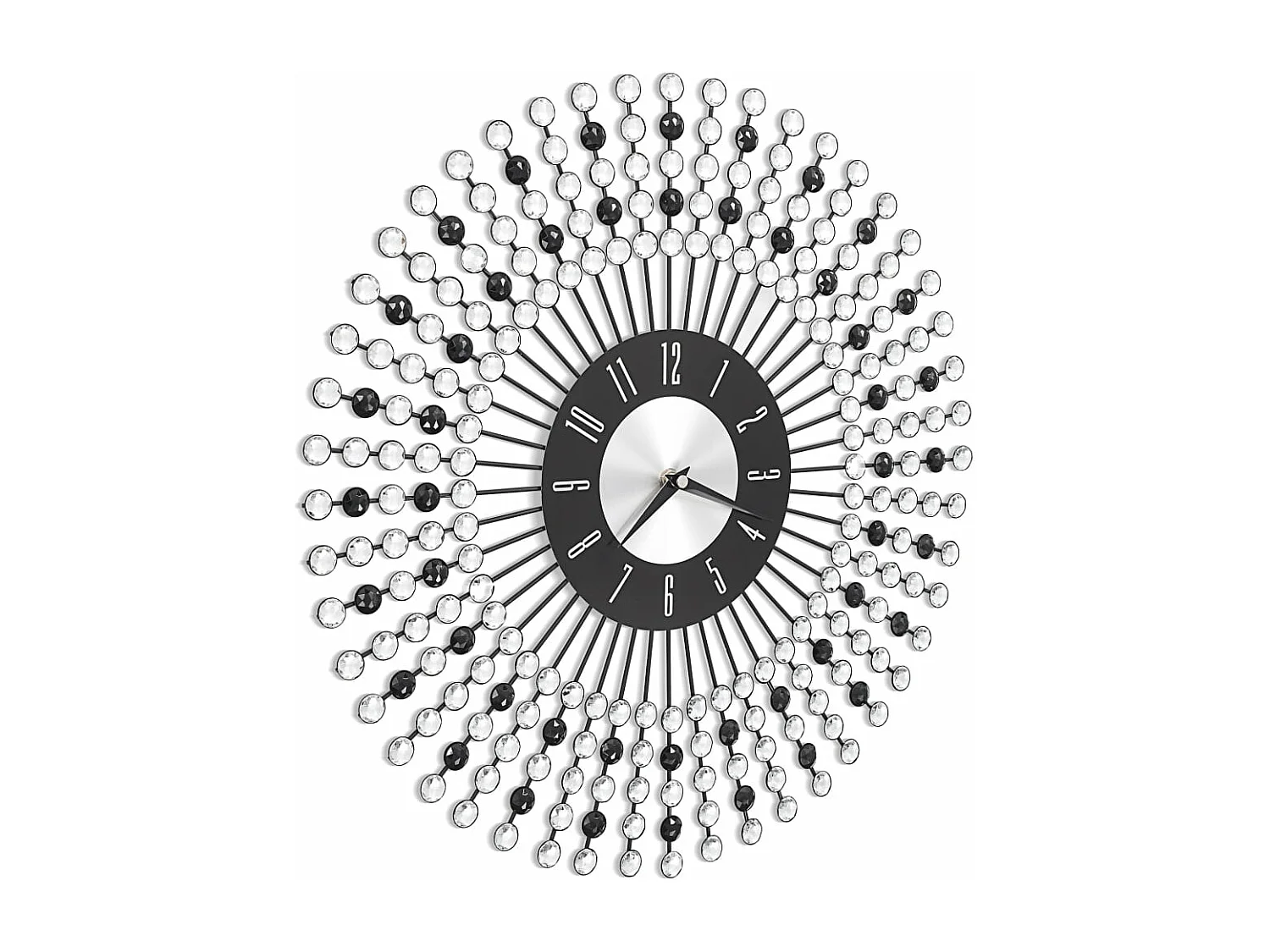 Horloge murale Métal 43 cm Noir