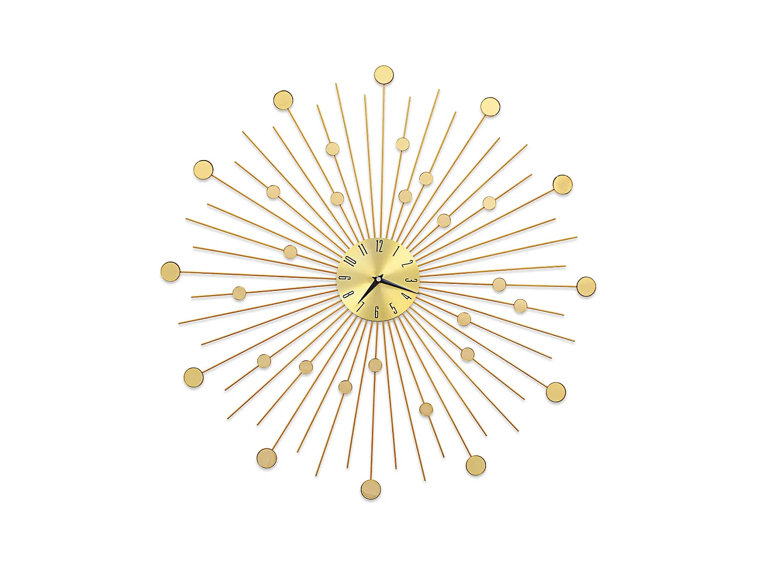 Horloge murale Métal 70 cm Doré