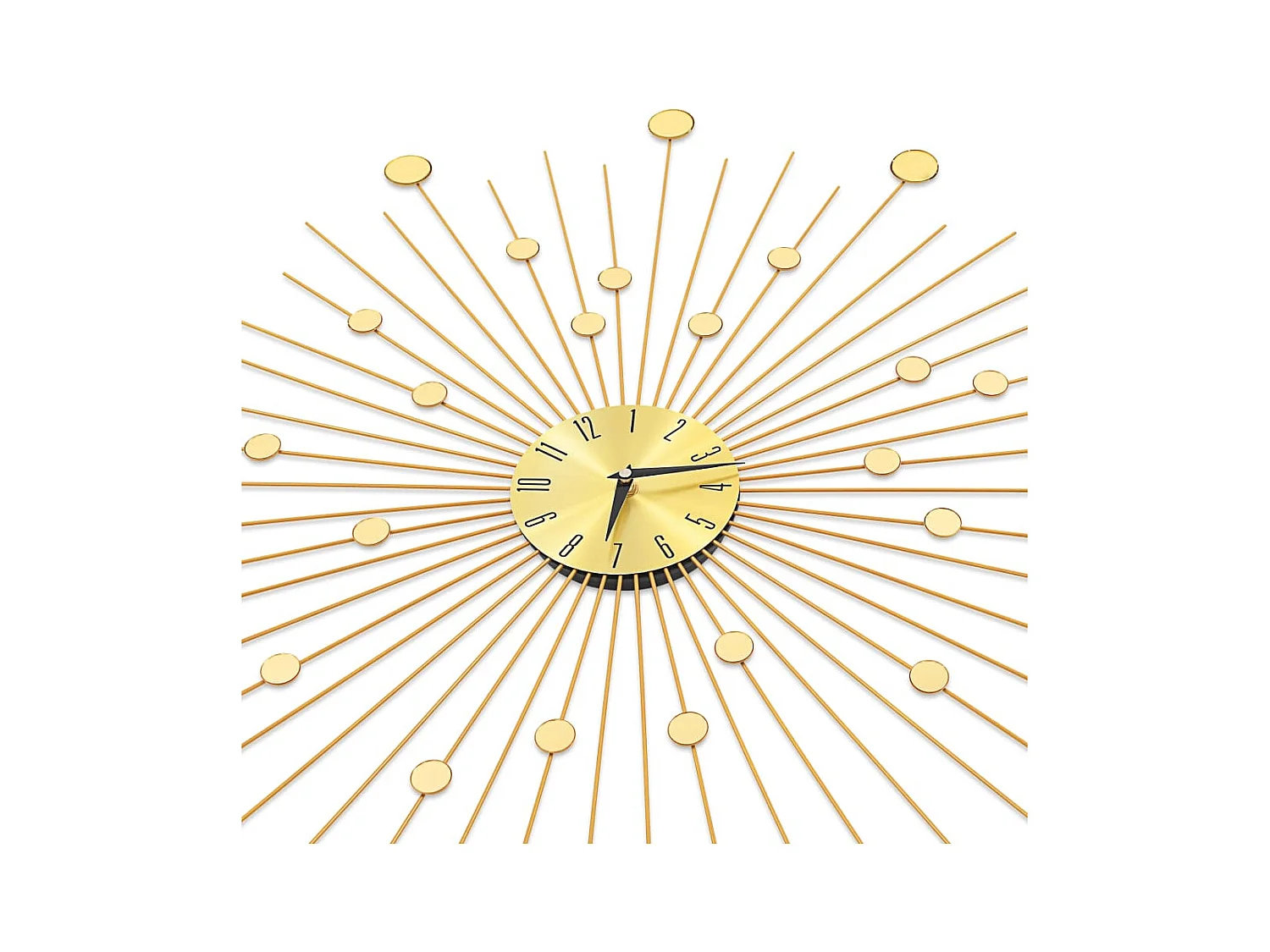 Horloge murale Métal 70 cm Doré