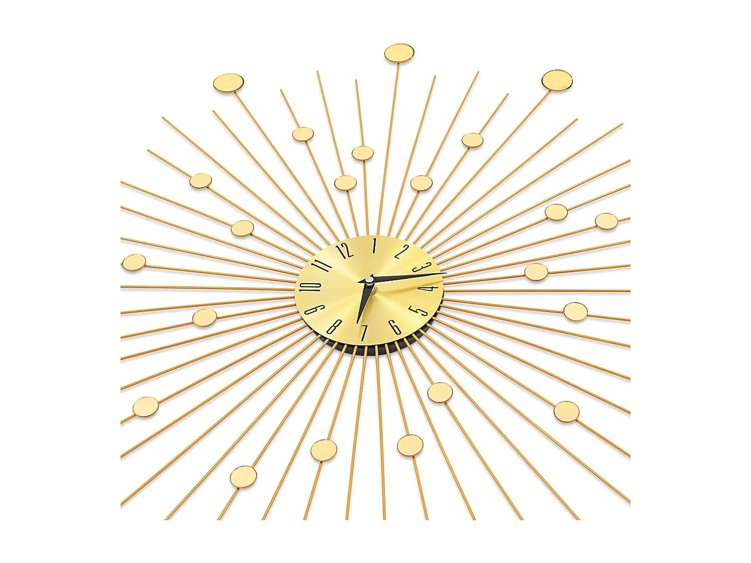 Horloge murale Métal 70 cm Doré