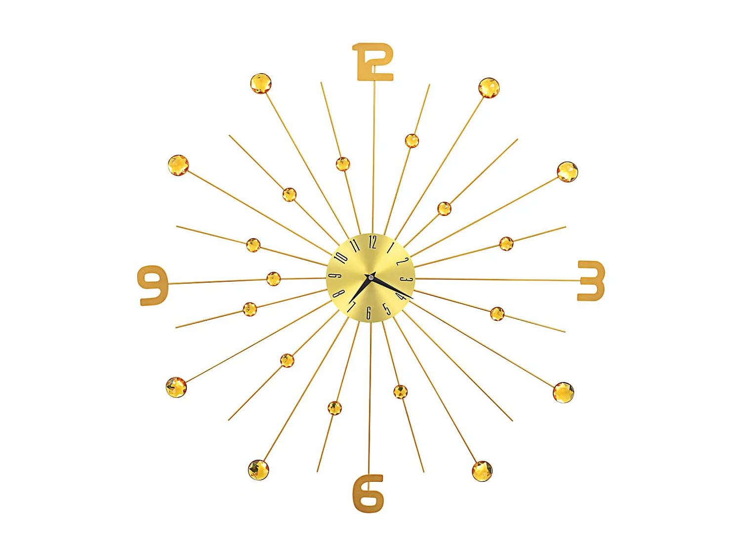 Orologio da parete Metallo 70 cm Oro