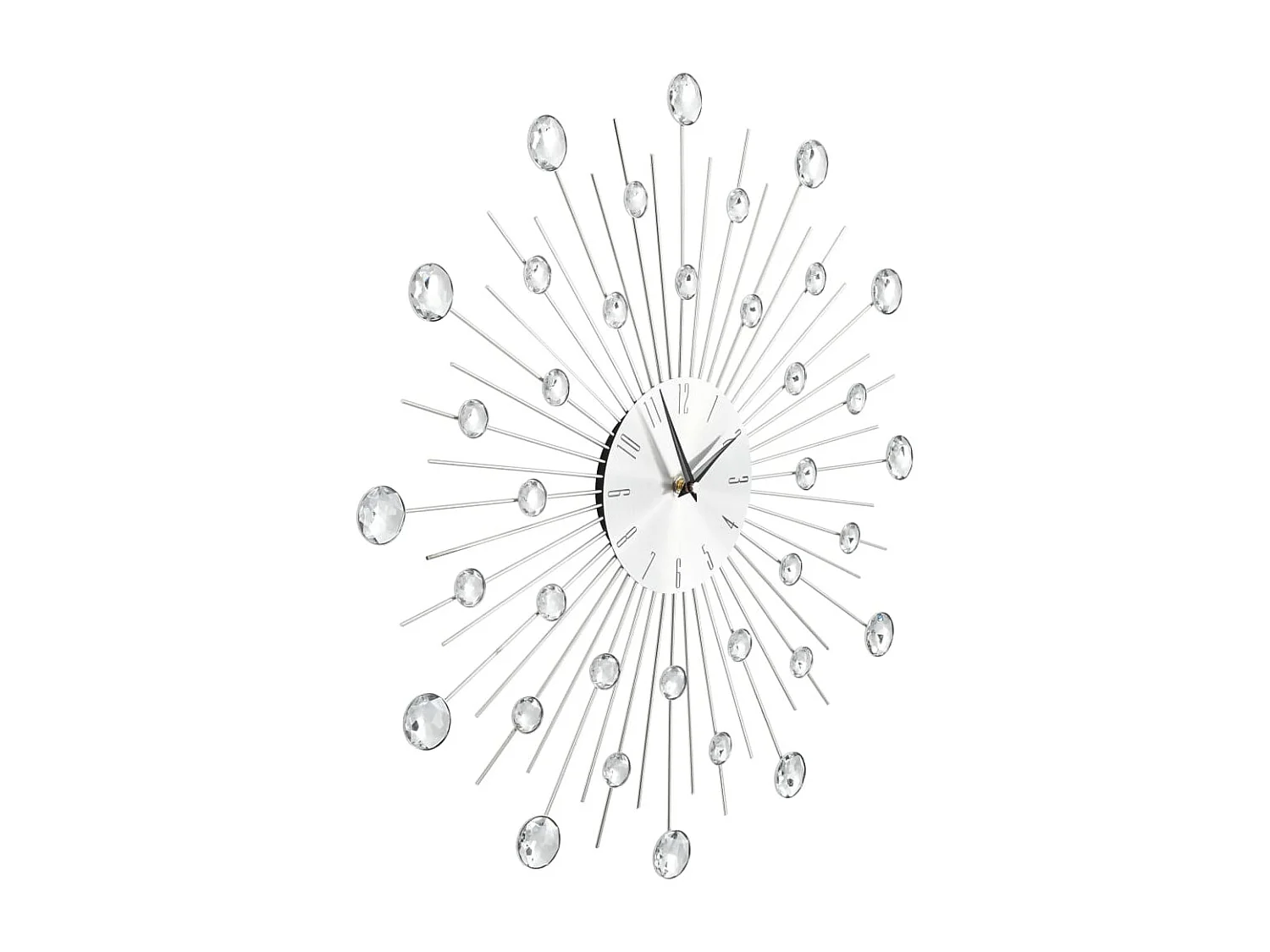 Relógio de parede com movimento de quartzo Design moderno 50 cm