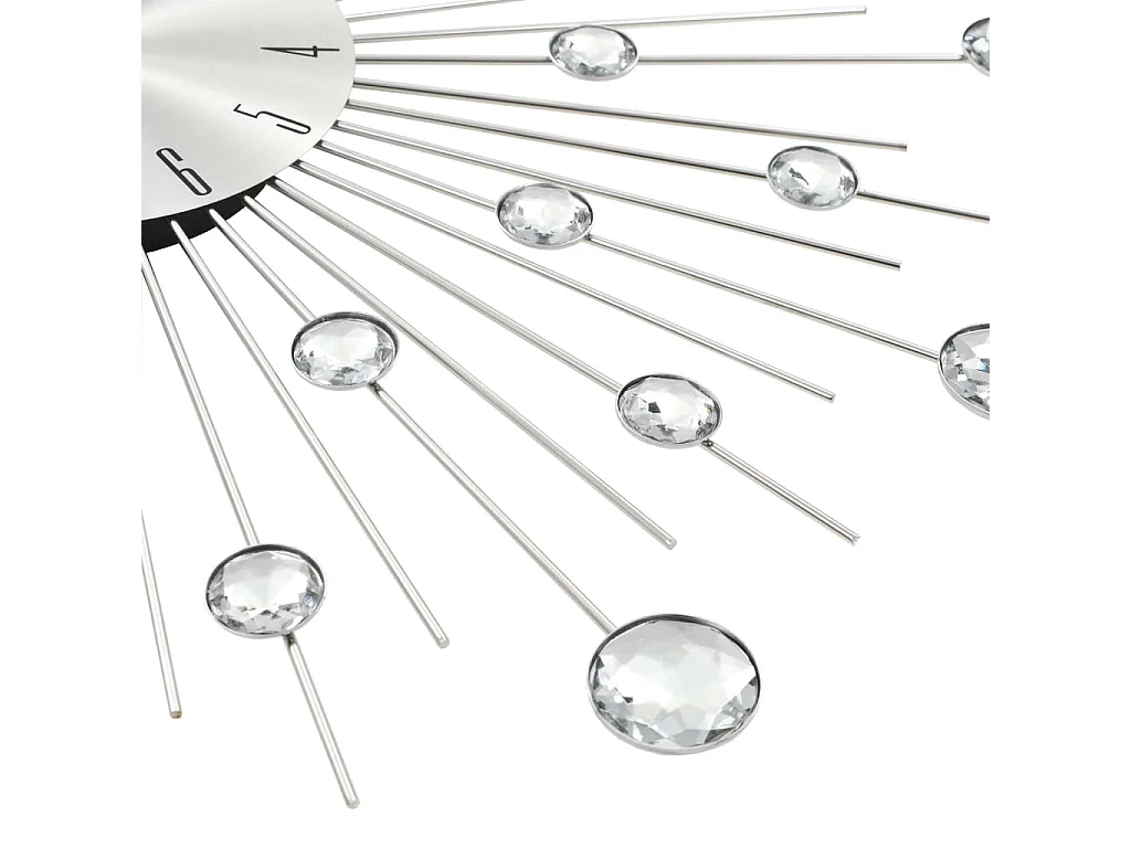 Relógio de parede com movimento de quartzo Design moderno 50 cm