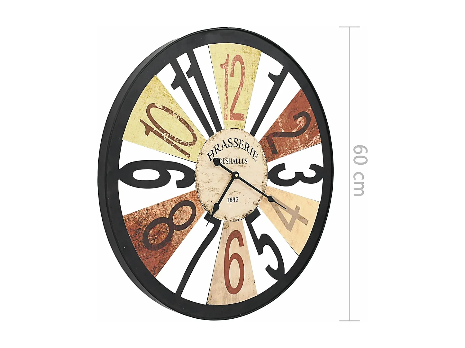 Orologio da parete Metallo 60 cm Multicolor