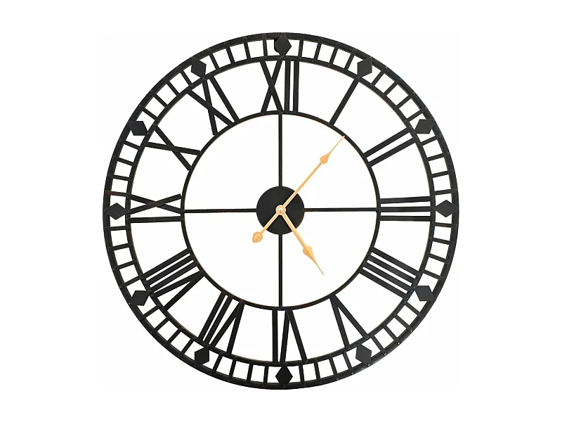 Orologio da parete vintage con movimento al quarzo Metallo 60 cm XXL