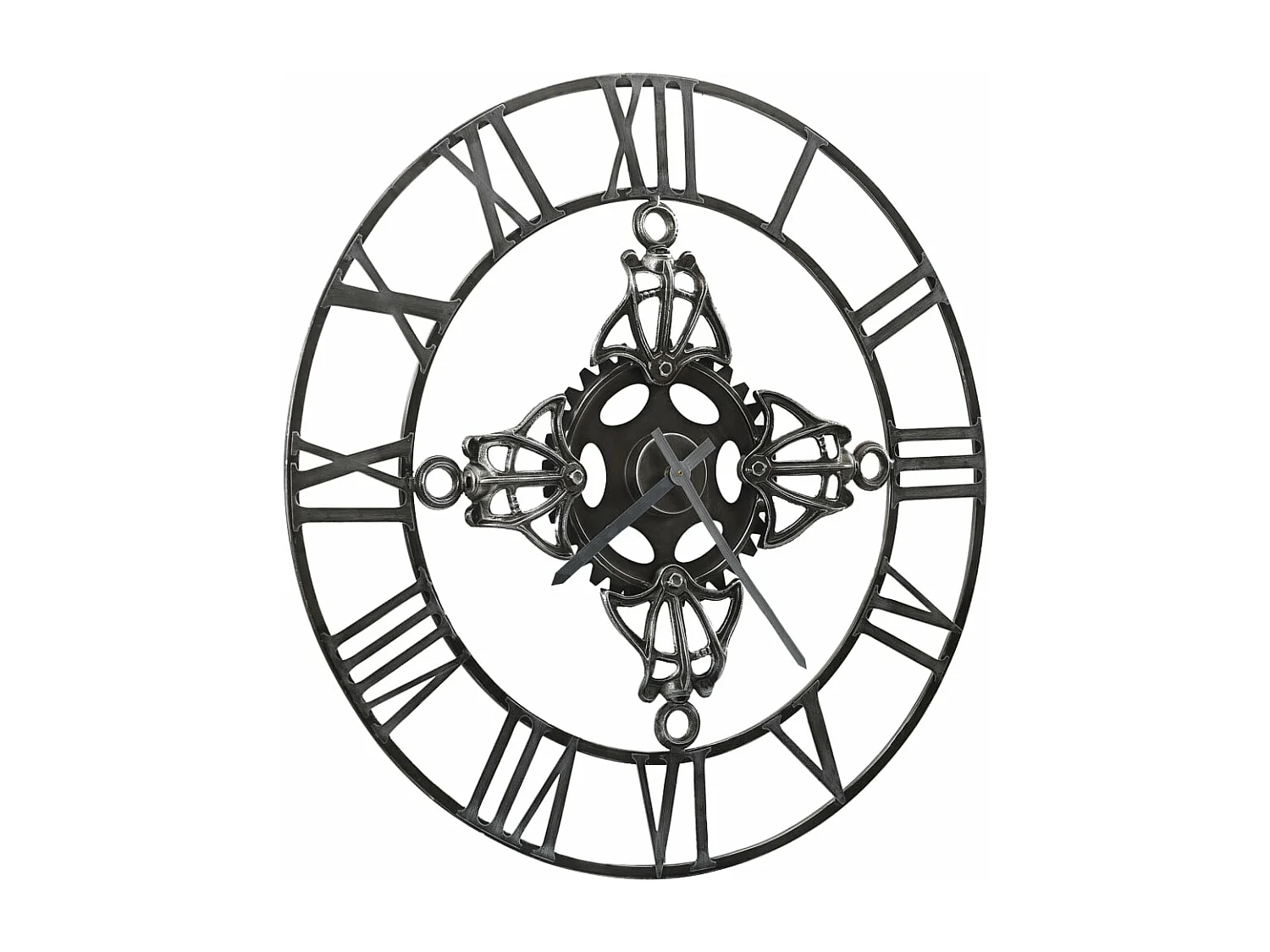 Horloge murale Argenté 78 cm Métal