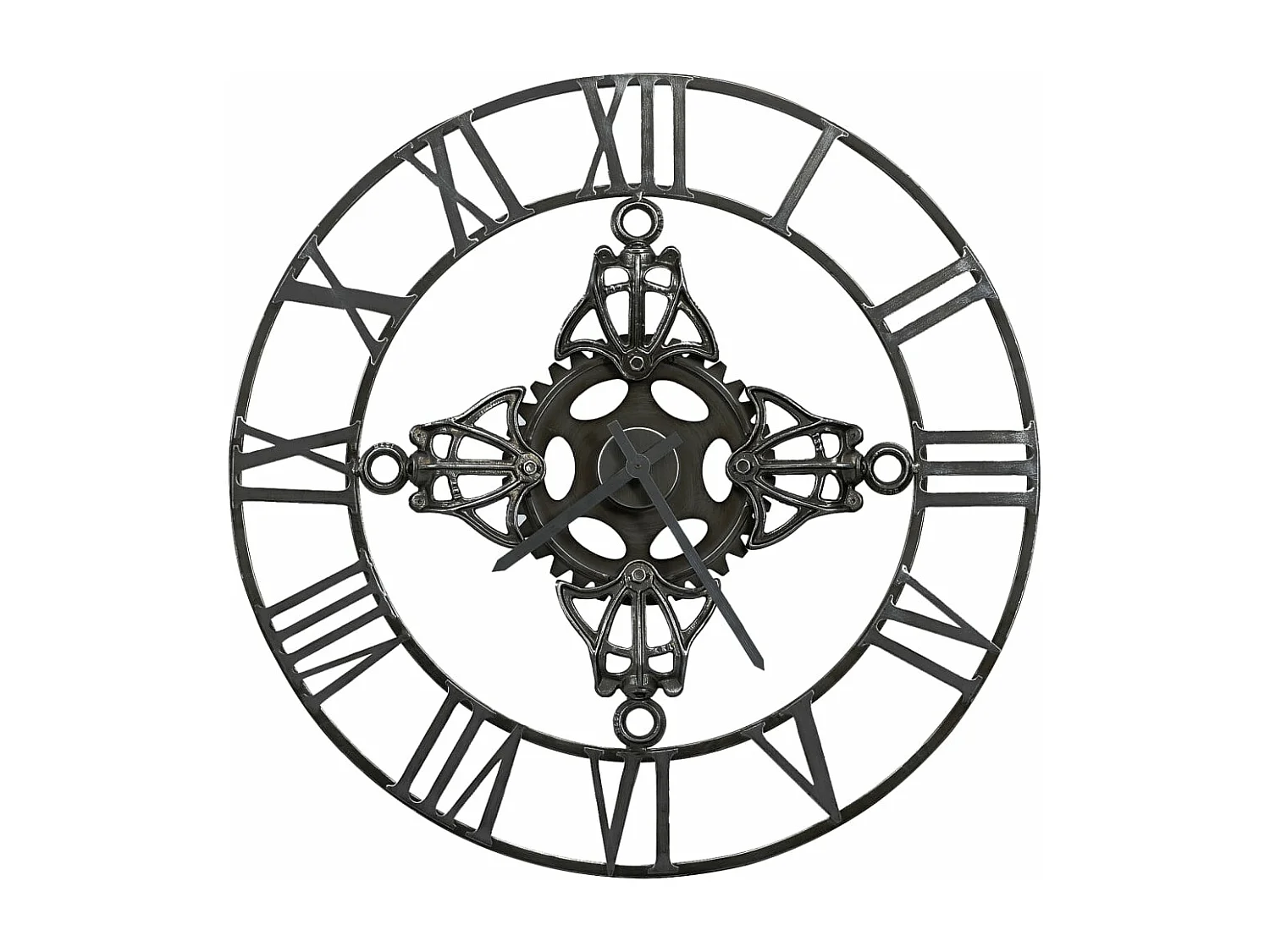 Horloge murale Argenté 78 cm Métal