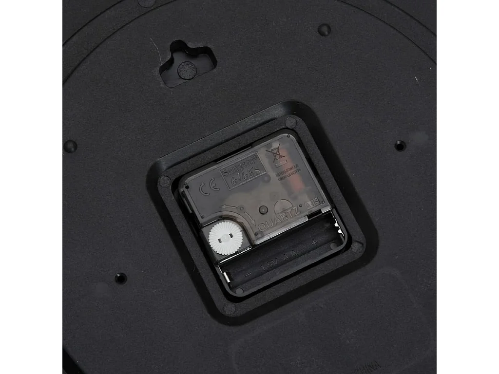 Relógio de parede dourado e azul Ø29,5 cm em poliestireno e vidro