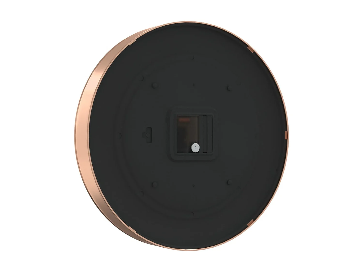 Horloge murale doré et bleu Ø29,5 cm polystyrène et verre