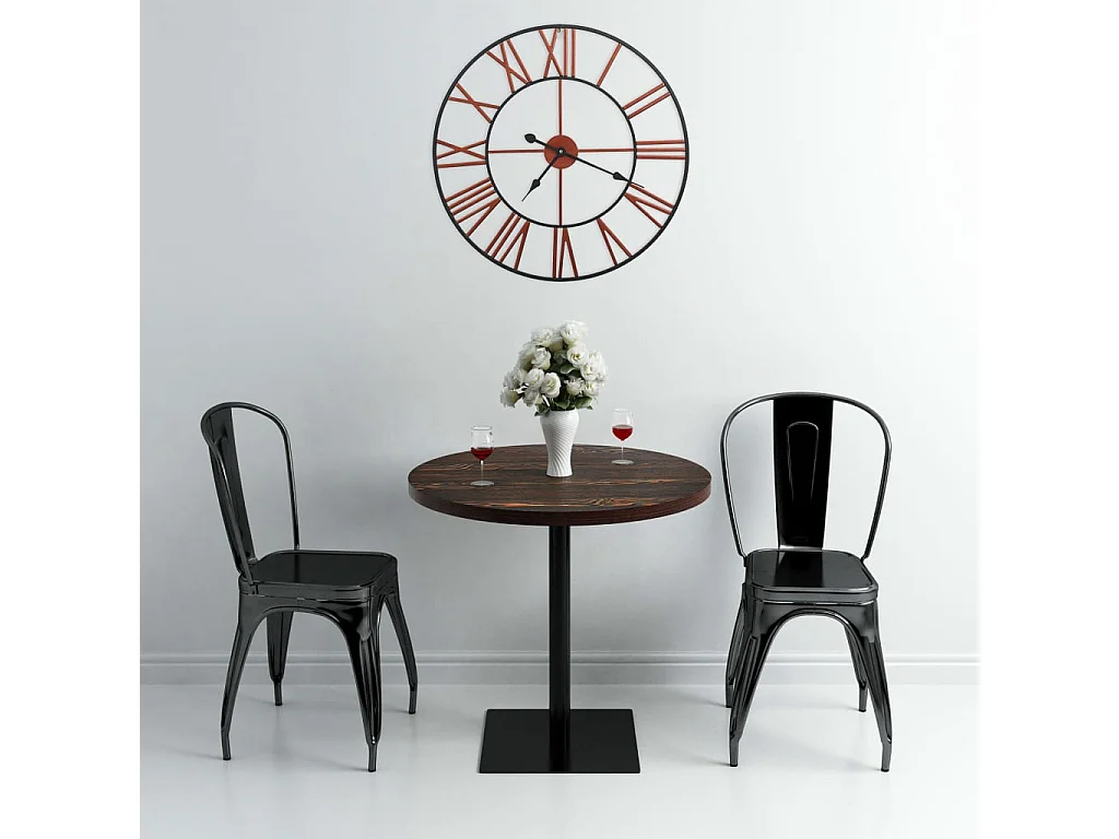 Horloge murale Métal 58 cm Rouge