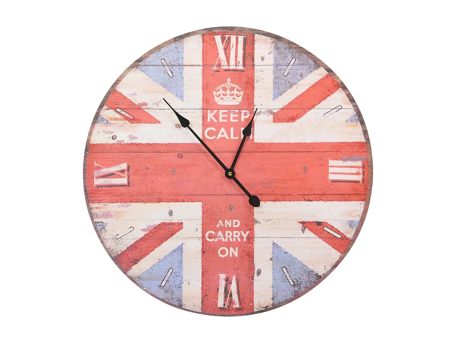 Horloge murale vintage Royaume-Uni 60 cm