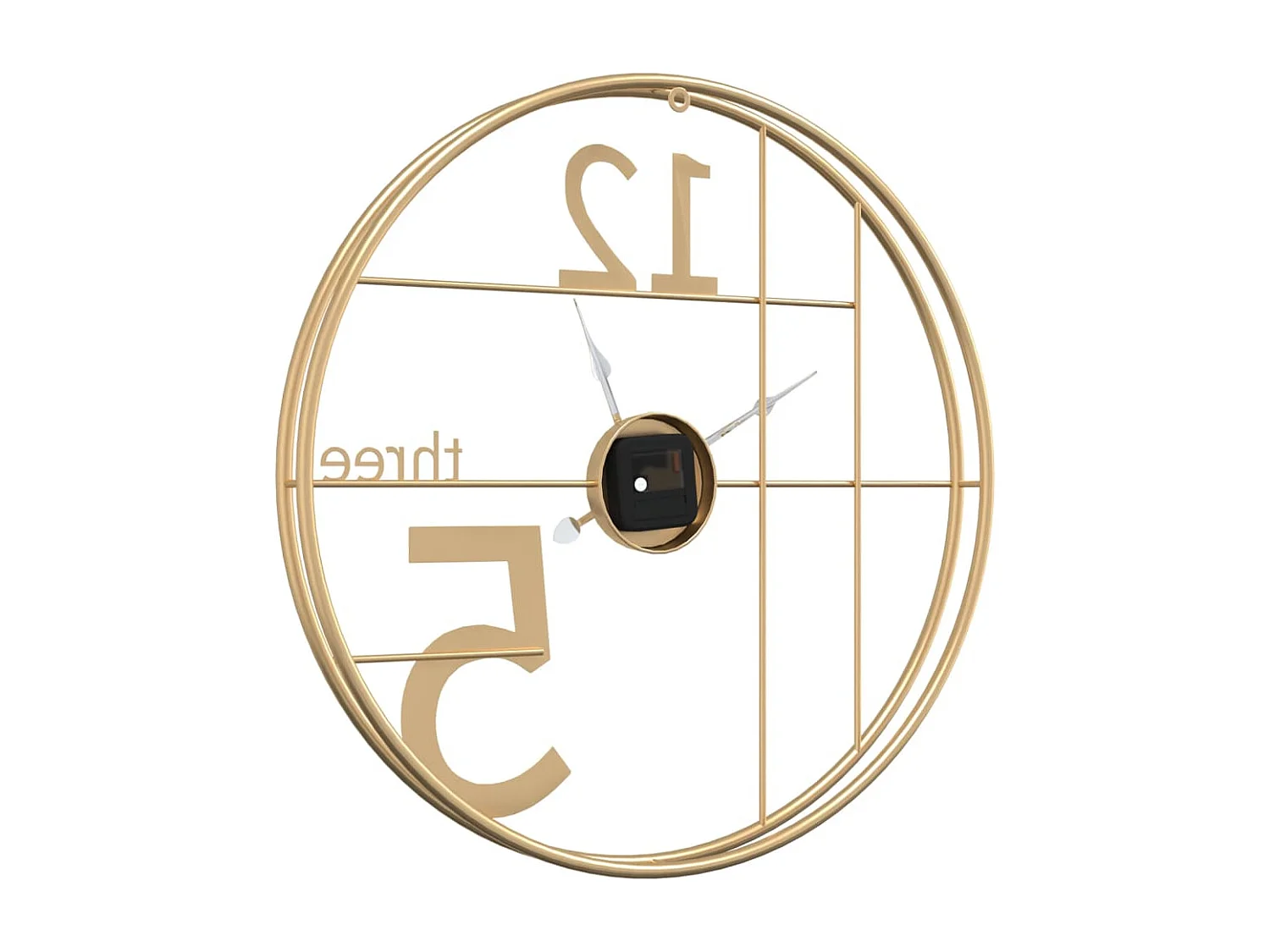 Orologio da parete dorato Ø50 cm in ferro