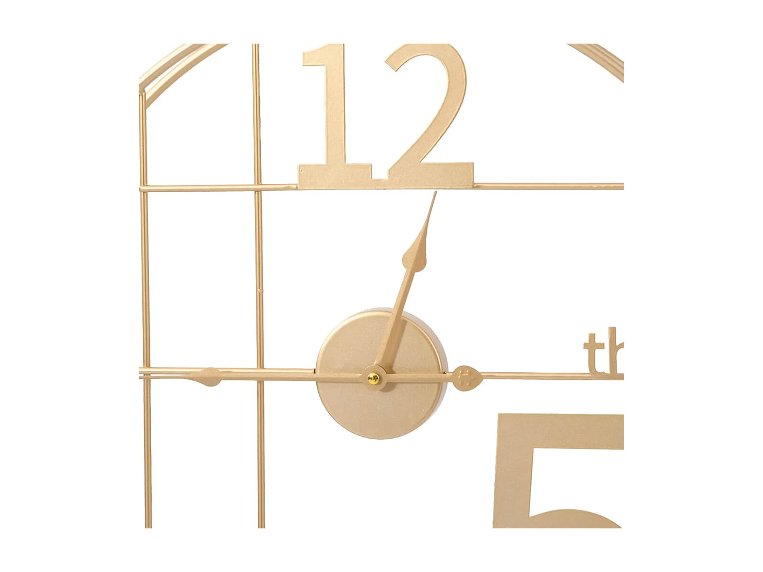 Orologio da parete dorato Ø50 cm in ferro