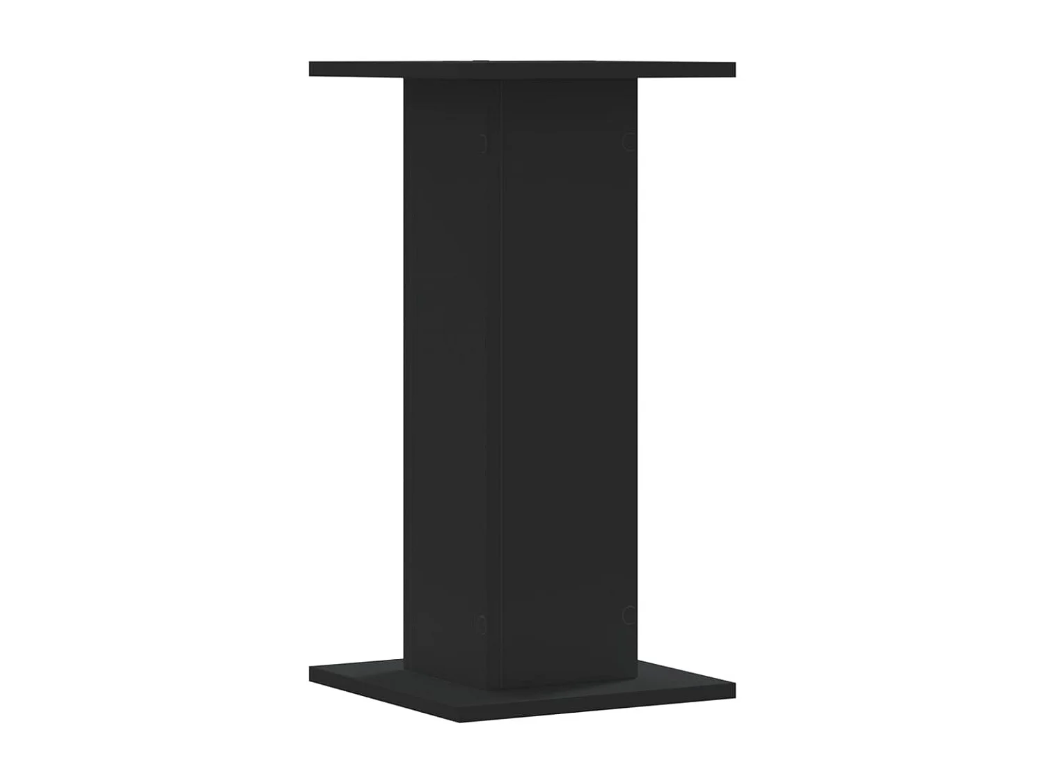 Supports de haut-parleurs 2 pcs noir bois d'ingénierie