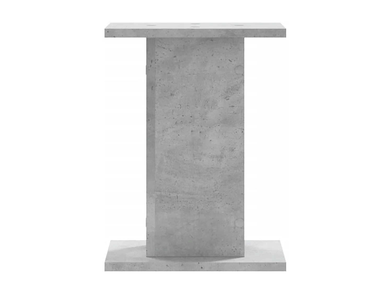 Lautsprecherständer 2 Stück aus grauem Beton-Holzwerkstoff