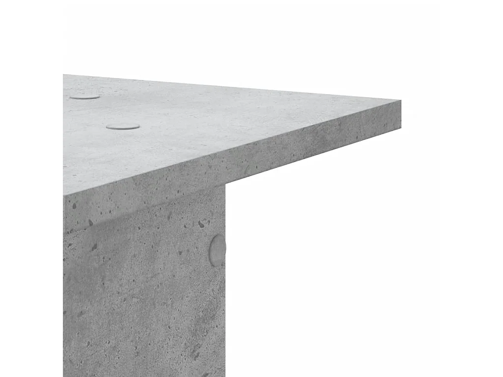 Lautsprecherständer 2 Stück aus grauem Beton-Holzwerkstoff