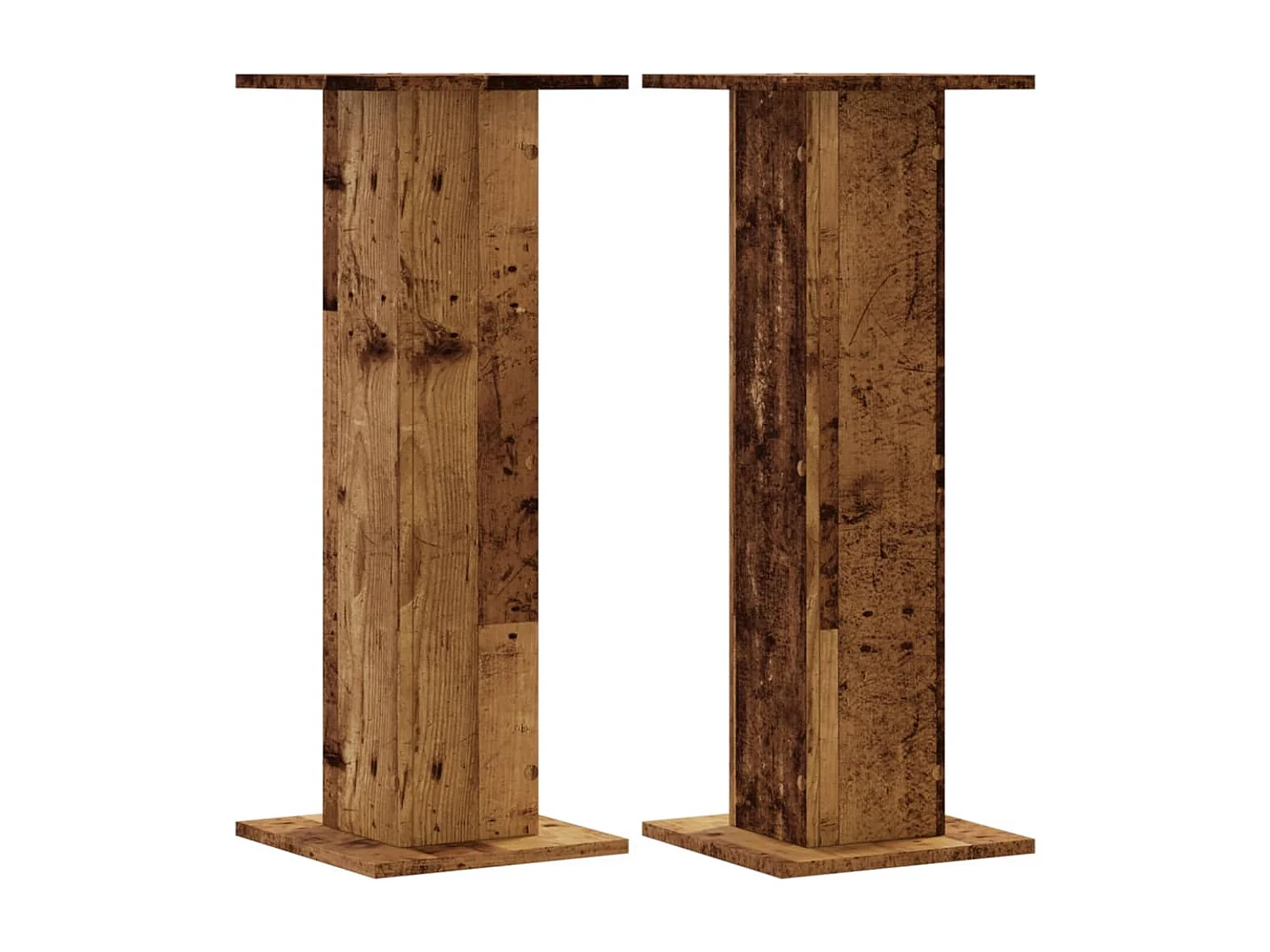 Supporti per altoparlanti: 2 pezzi in legno vecchio composito