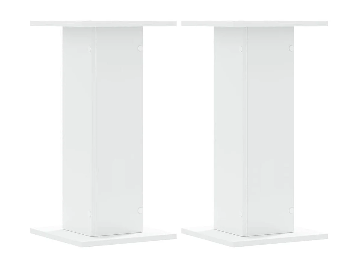 Supporti per altoparlanti: 2 pezzi in MDF bianco