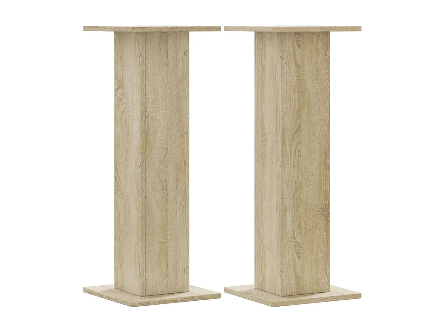Supports de haut-parleurs 2 pcs chêne sonoma bois d'ingénierie