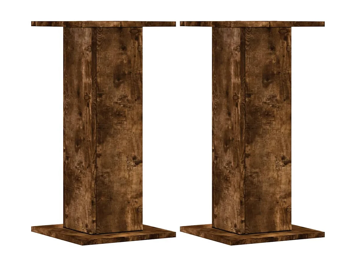 Supporti per altoparlanti: 2 pezzi in pannelli di rovere affumicato