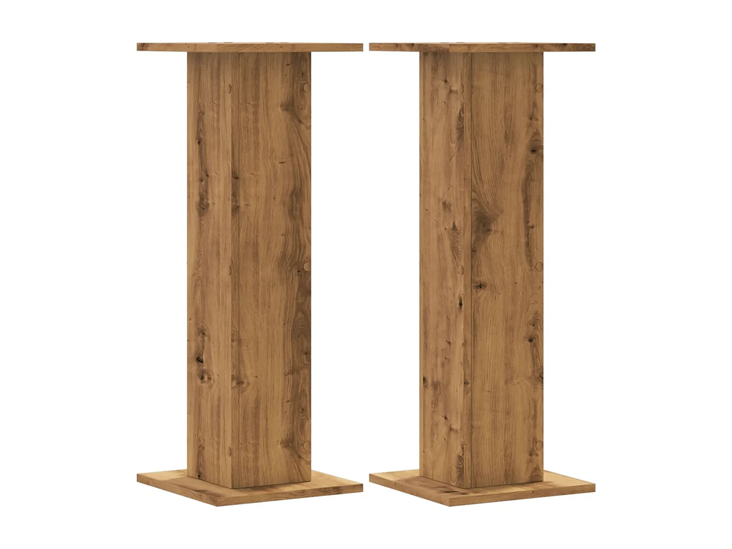 Soportes para altavoces 2 piezas de madera de roble artesanal