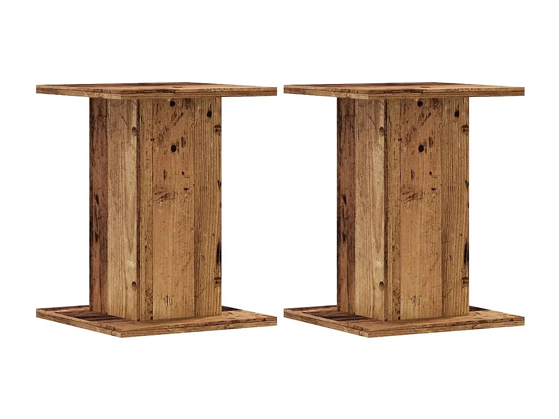 Soportes para altavoces 2 piezas madera vieja madera contrachapada