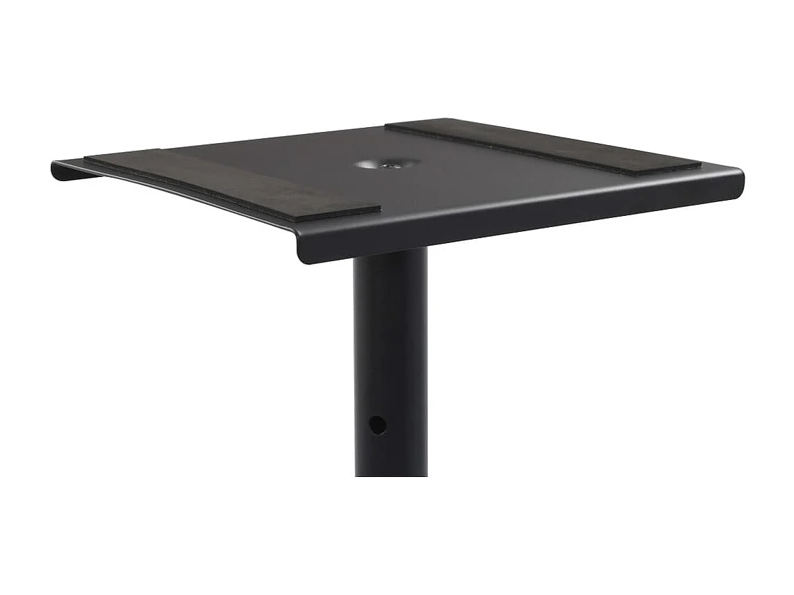 Supporti per altoparlanti per monitor da studio 2 pezzi in acciaio nero