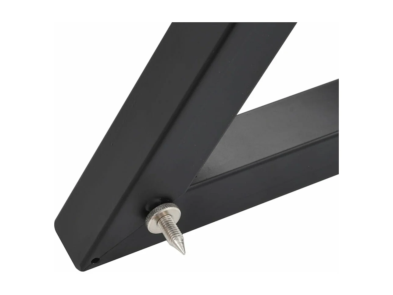 Supporti per altoparlanti per monitor da studio 2 pezzi in acciaio nero