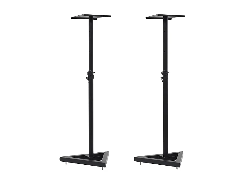 Soportes para altavoces para monitor de estudio 2 piezas Acero negro
