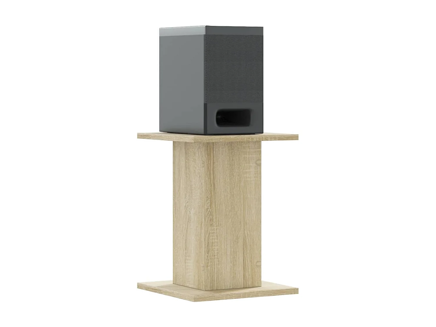 Supporti per altoparlanti 2 pezzi in legno ingegnerizzato di rovere Sonoma