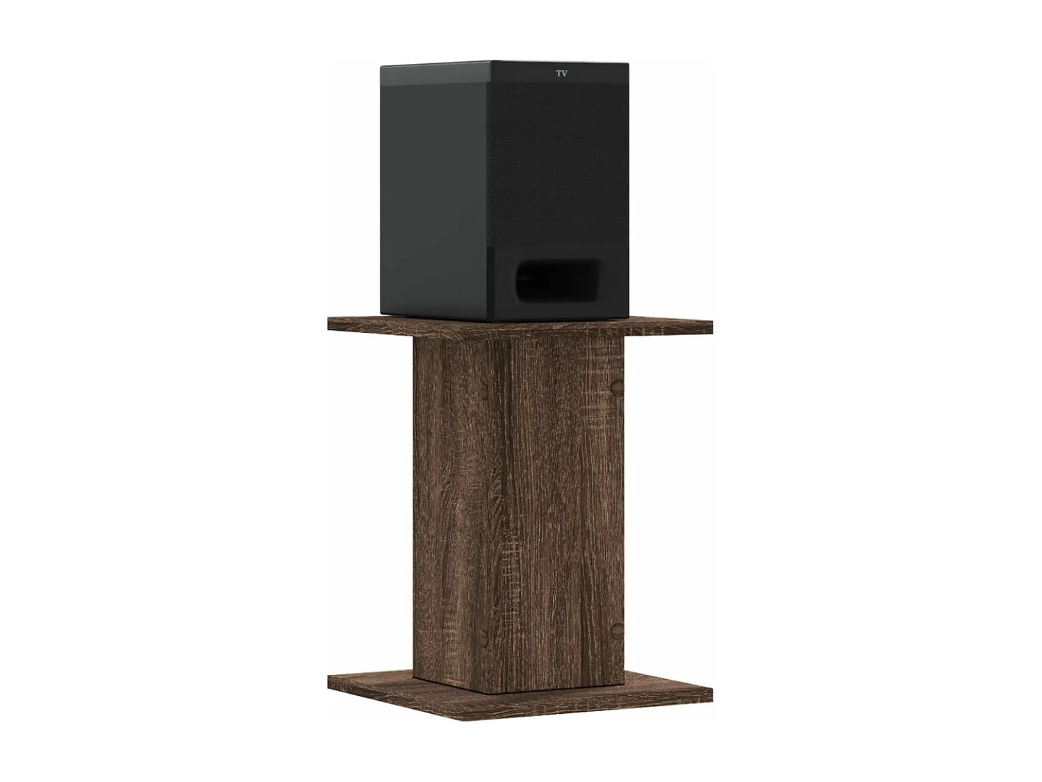 Soportes para altavoces 2 piezas de madera contrachapada de roble marrón