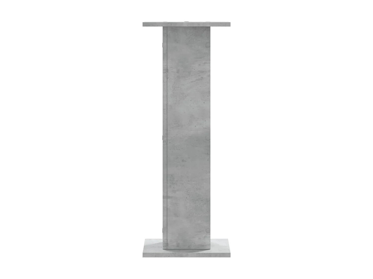 Lautsprecherständer 2 Stück aus grauem Beton-Holzwerkstoff