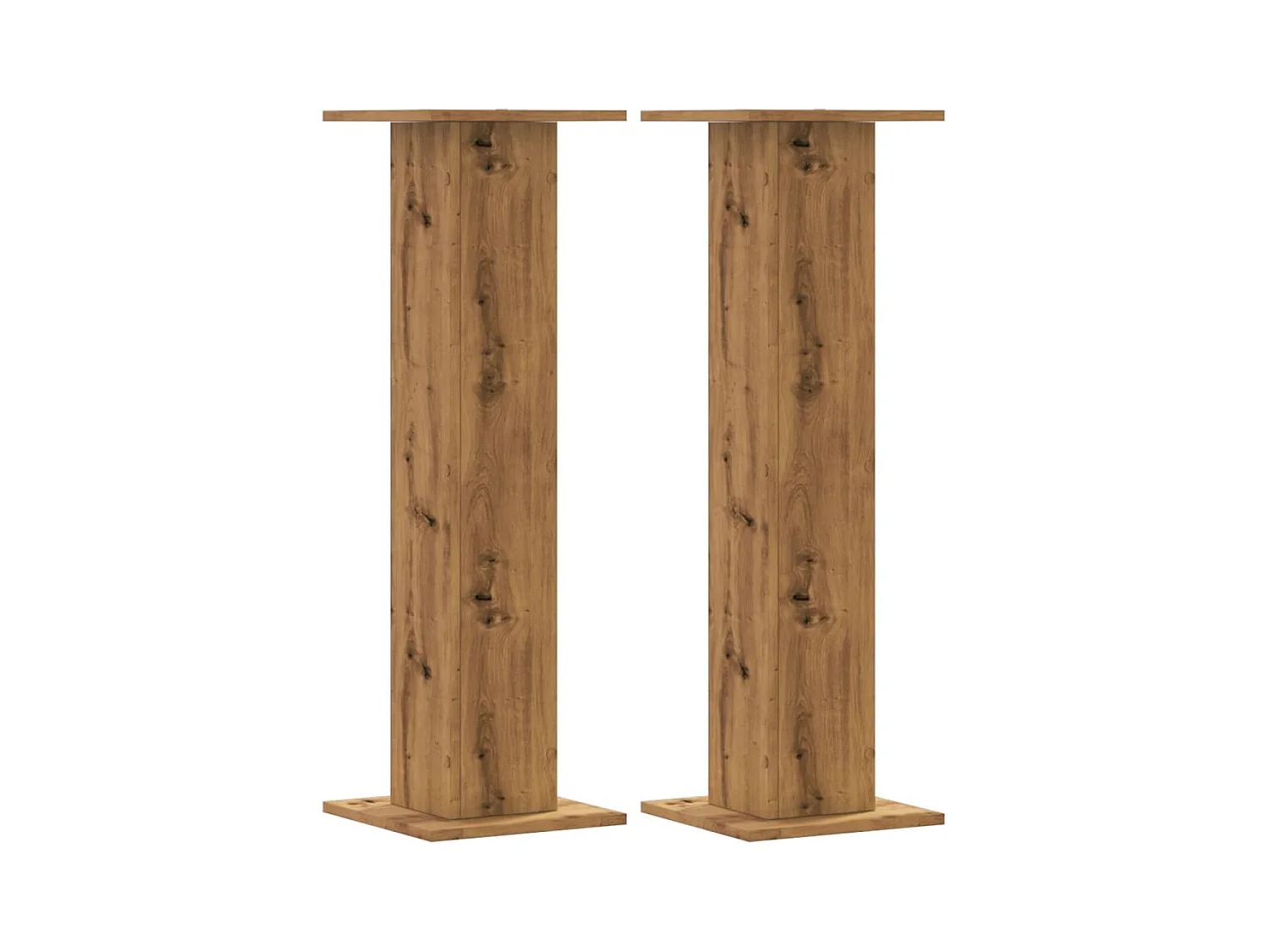 Soportes para altavoces 2 piezas de madera de roble artesanal
