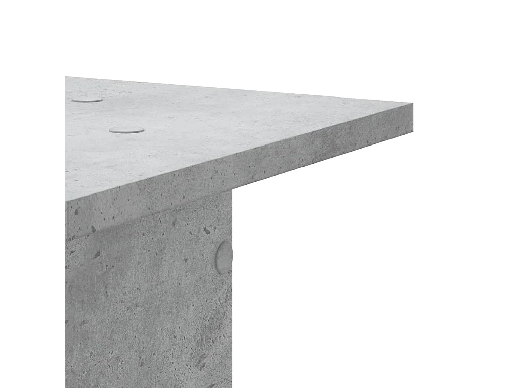 Lautsprecherständer 2 Stück aus grauem Beton-Holzwerkstoff