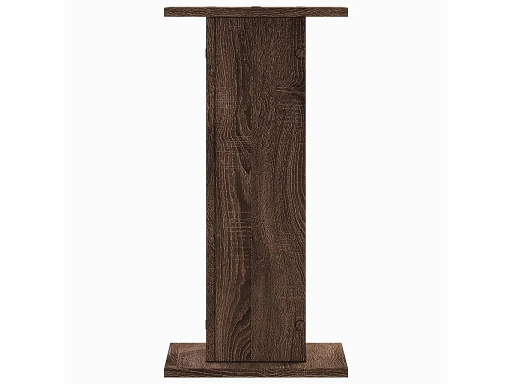 Supports de haut-parleurs 2 pcs chêne marron bois d'ingénierie