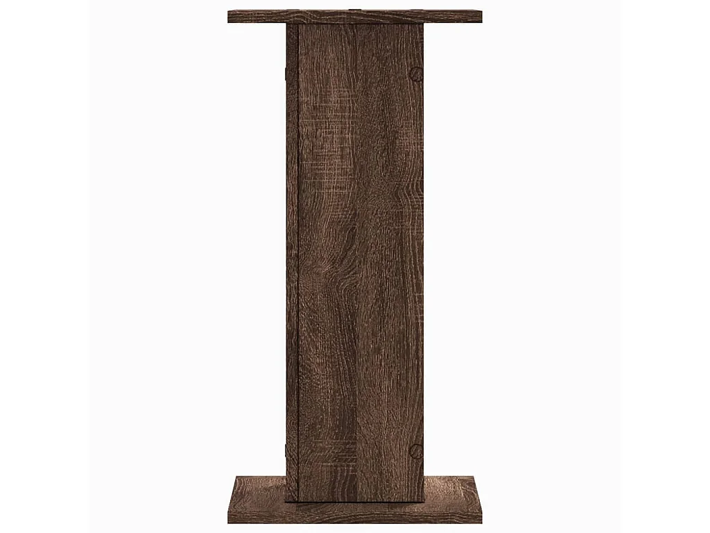 Supports de haut-parleurs 2 pcs chêne marron bois d'ingénierie