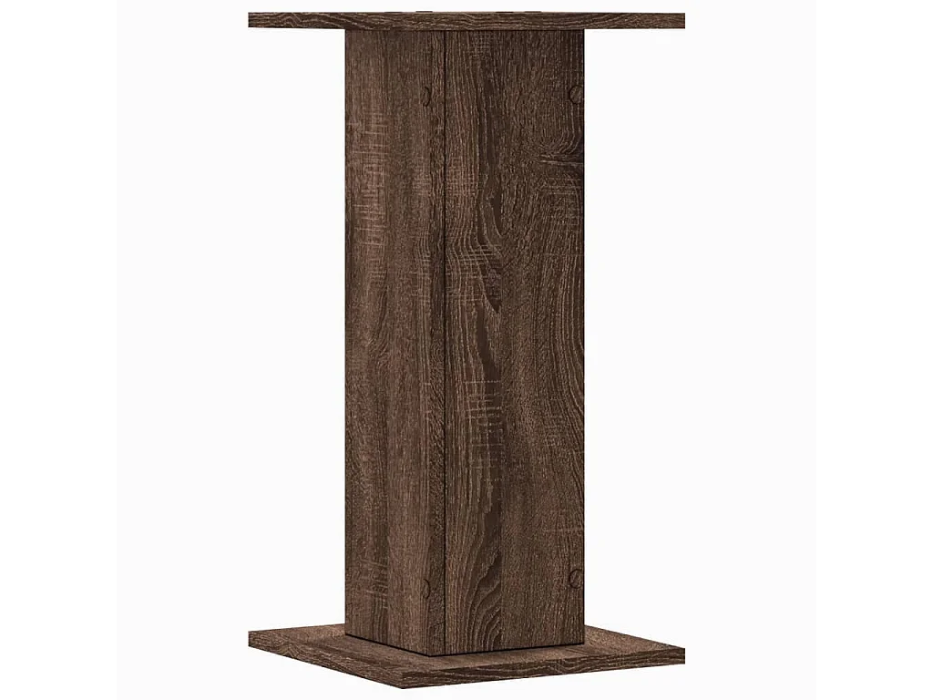 Supports de haut-parleurs 2 pcs chêne marron bois d'ingénierie