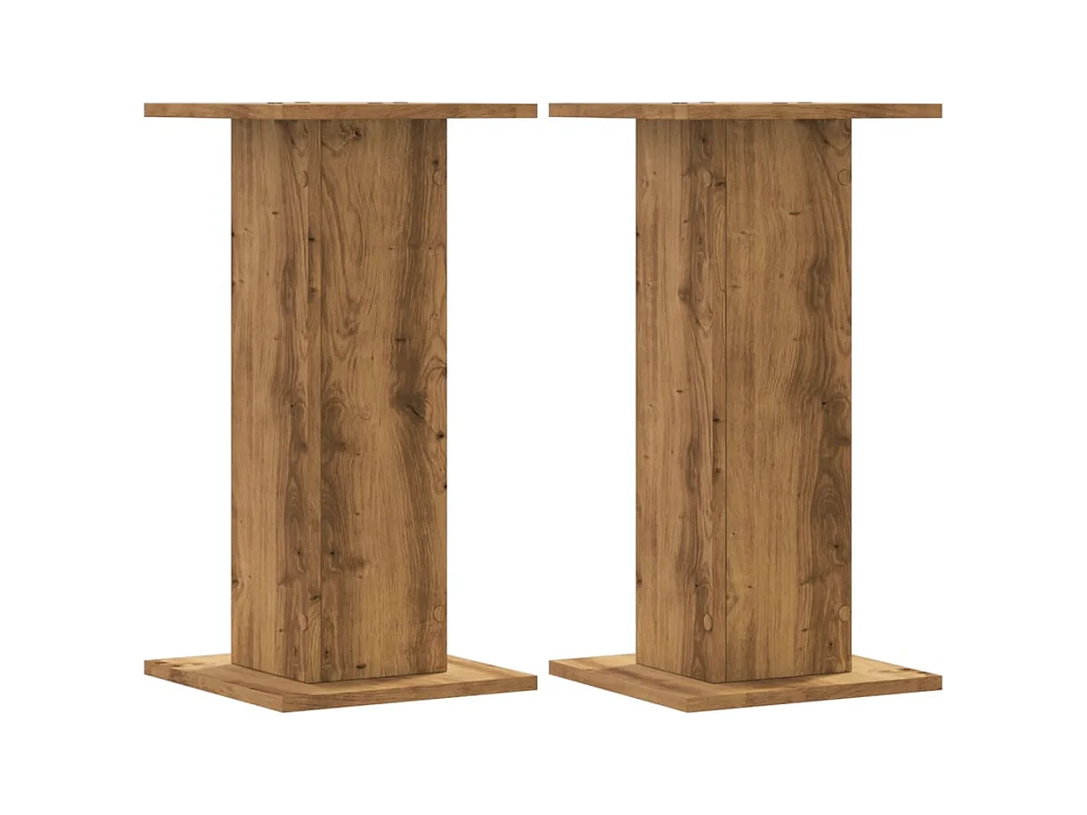 Suportes para alto-falantes 2 peças de madeira de carvalho artesanal