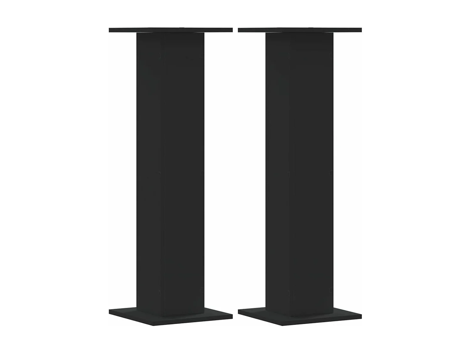 Soportes para altavoces 2 piezas de madera contrachapada negra