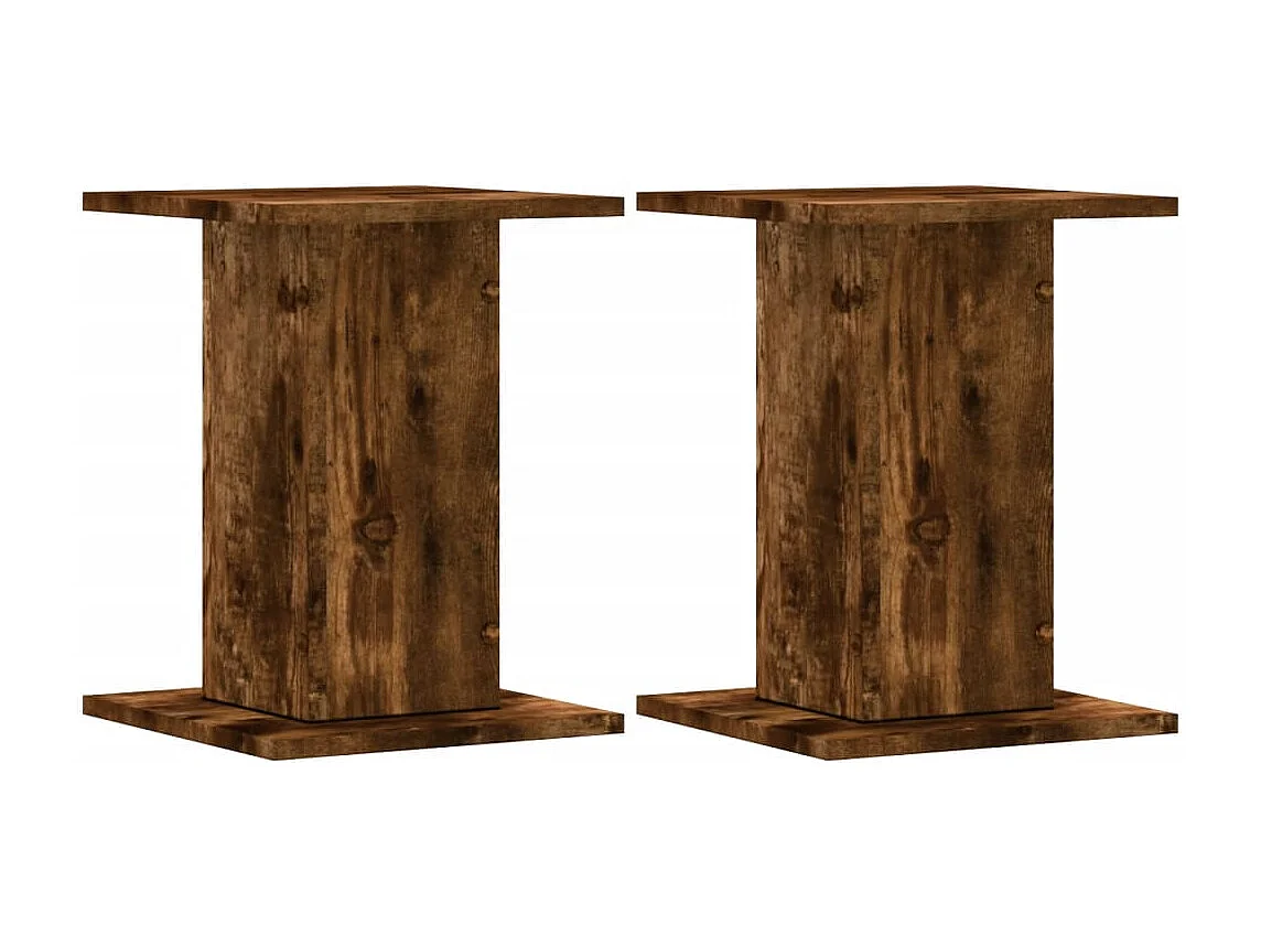 Soportes para altavoces 2 piezas de madera contrachapada de roble ahumado