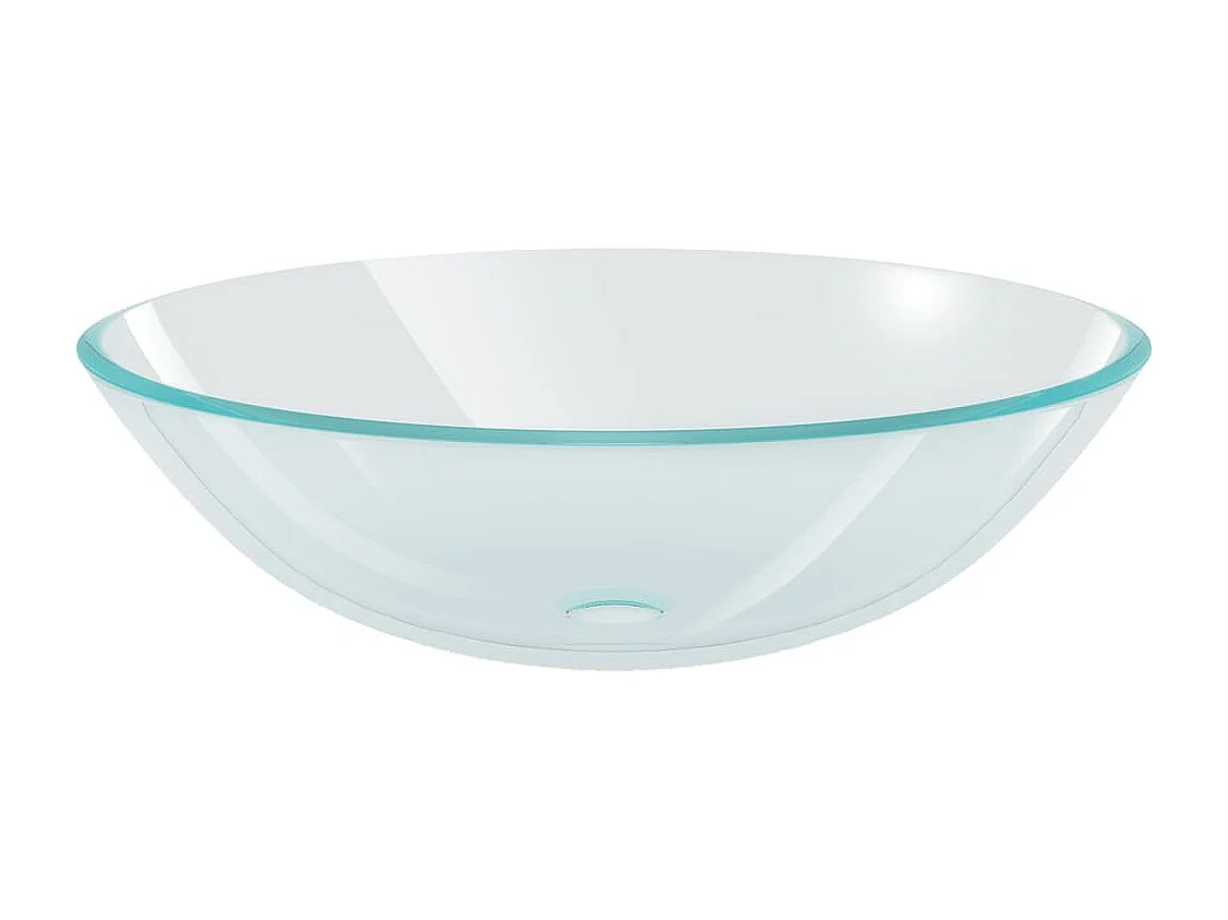 Lavabo Verre trempé 42 cm Transparent