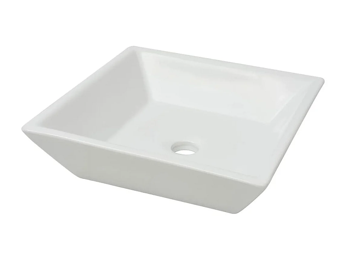 Lavabo carrée Céramique Blanc 41,5 x 41,5 x 12 cm