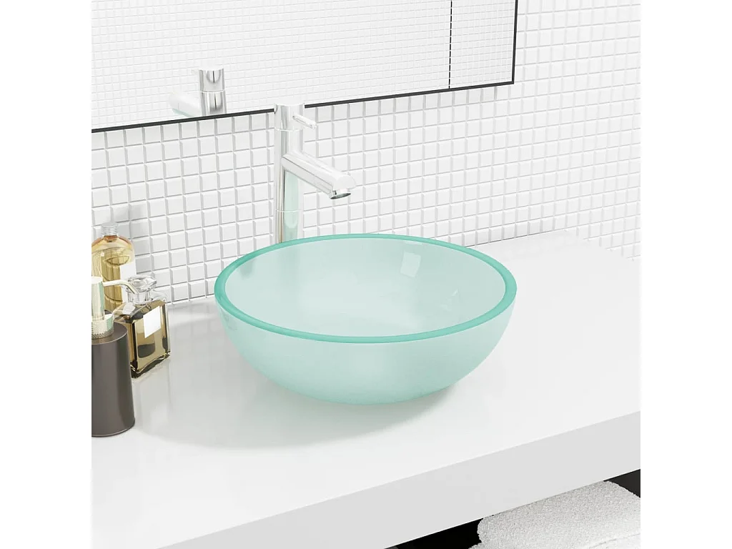 Lavabo Verre trempé 35x12 cm Dépoli