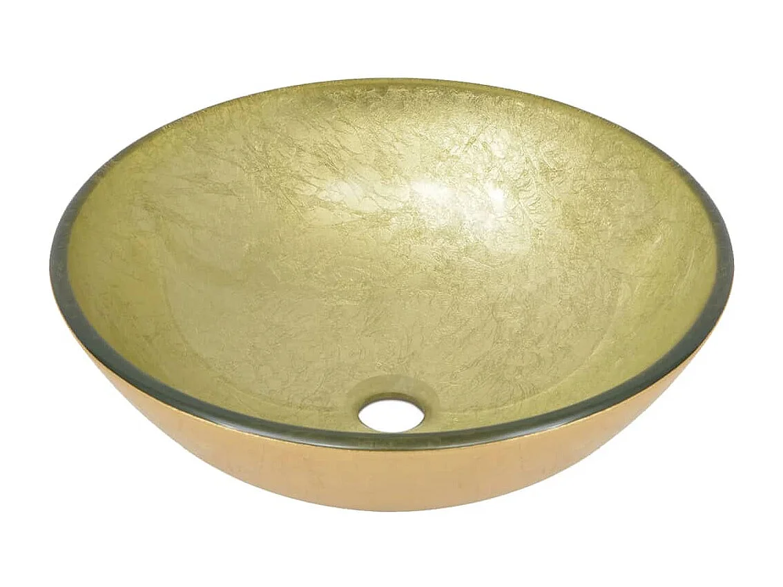 Lavabo de baño con grifo y desagüe push-pull Vidrio templado