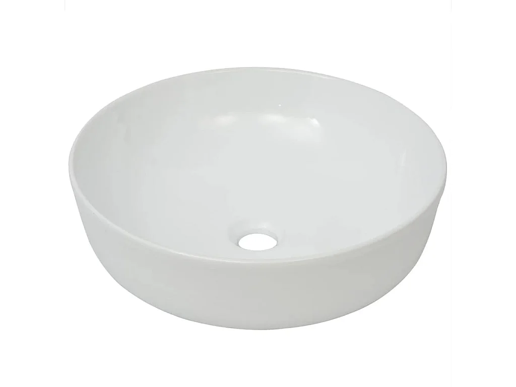 Lavabo ronde Céramique Blanc 41,5 x 13,5 cm