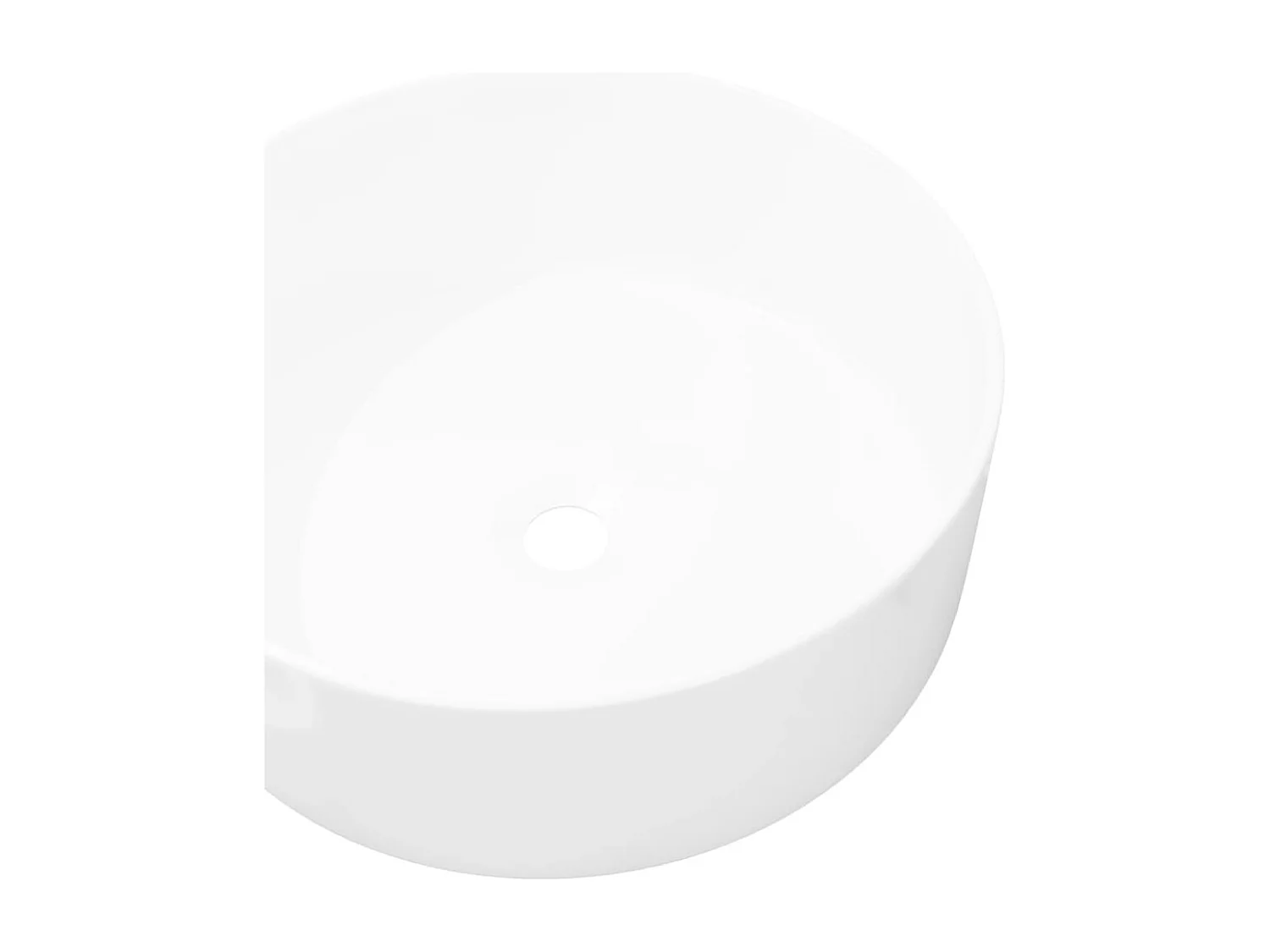 Lavabo ronde Céramique Blanc 40 x 15 cm