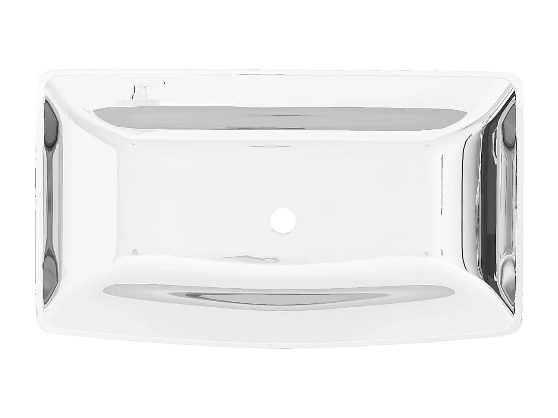 Lavabo 71 x 38 x 13,5 cm Ceramica Argento