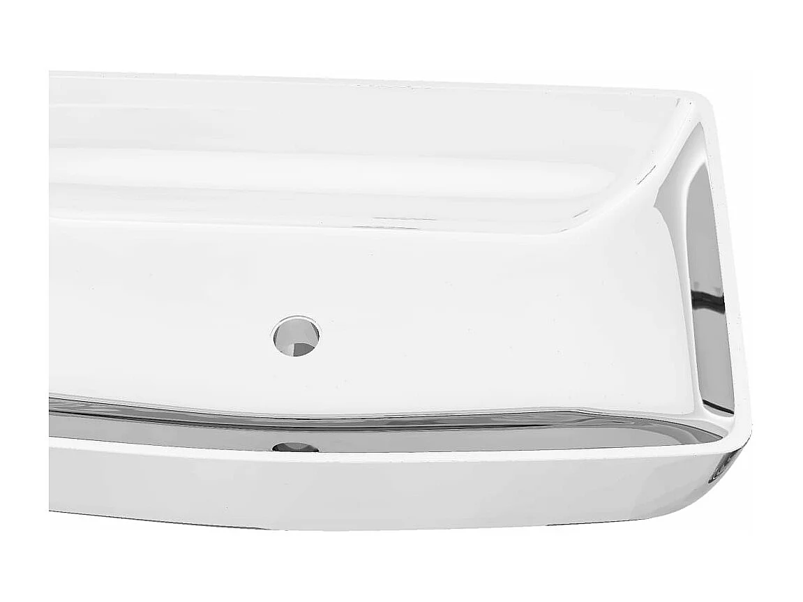 Lavabo 71 x 38 x 13,5 cm Céramique Argenté
