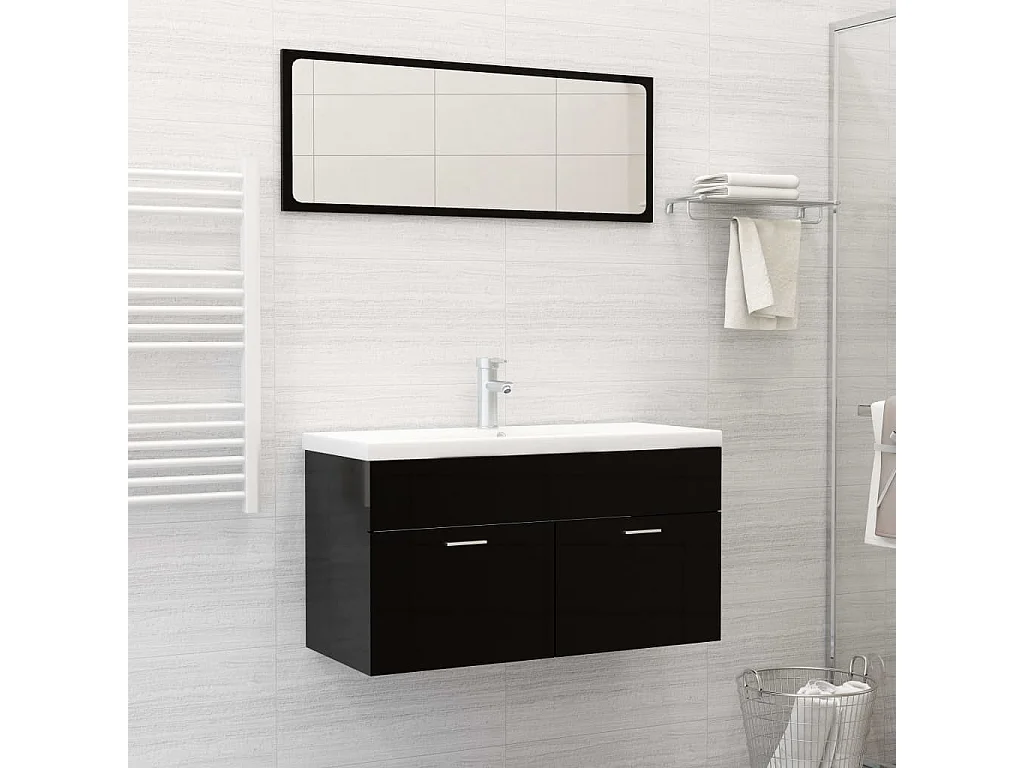 Pia embutida com torneira 91x39x18 cm cerâmica branca