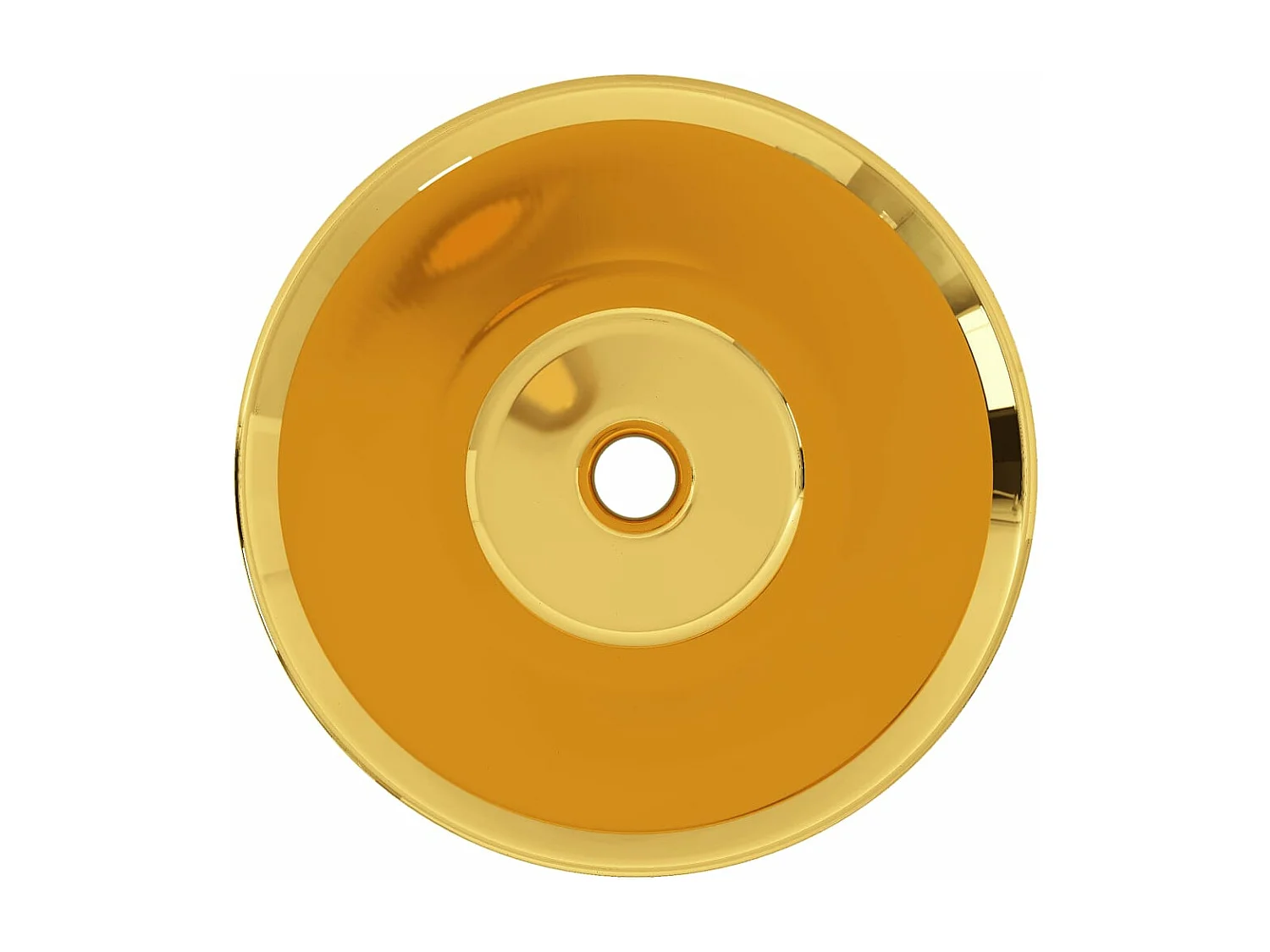 Lavabo 42 x 14 cm Céramique Doré